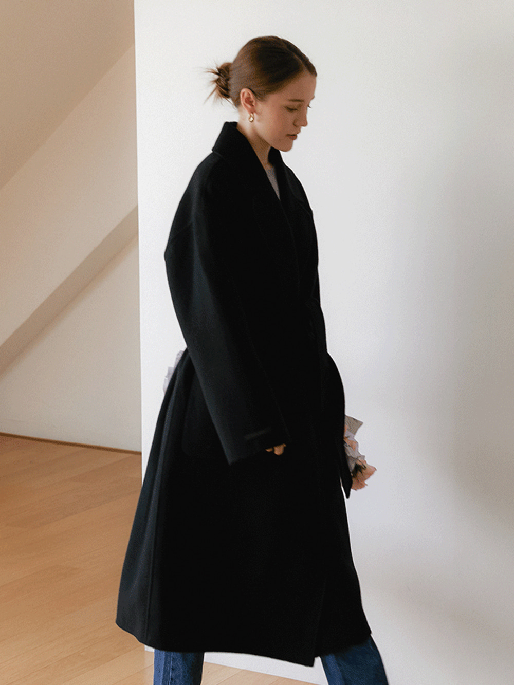 [ 2nd release ] robe handmade coat - black / 1.19 출고