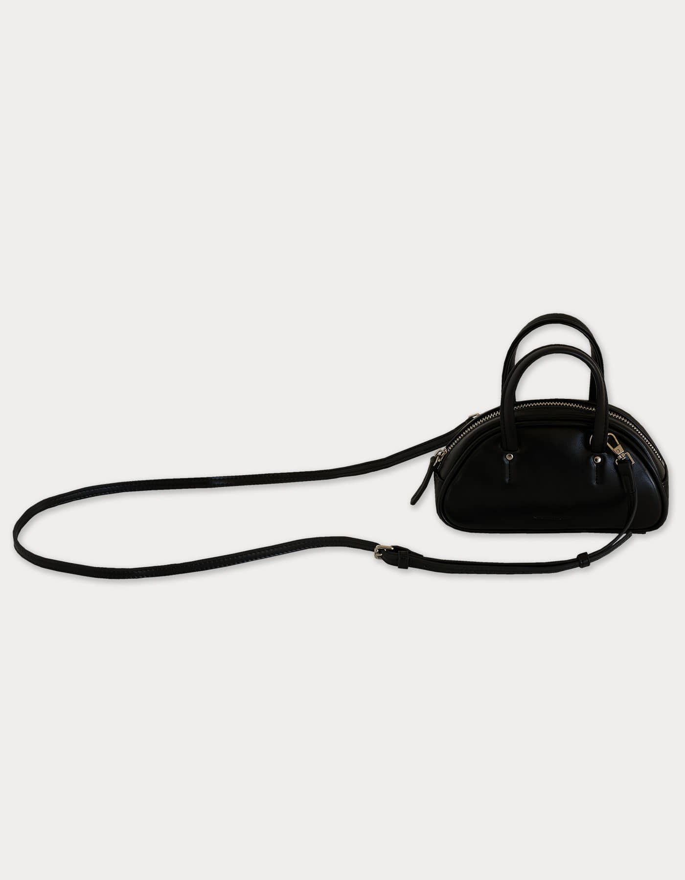 mini baguette bag - black