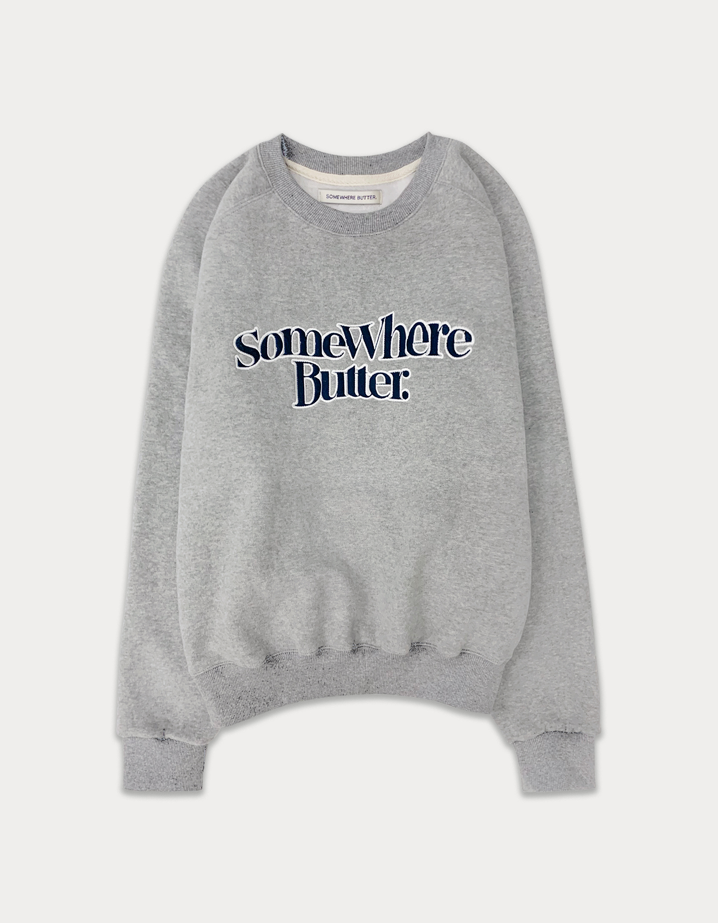 wave logo overfit sweatshirt - grey
