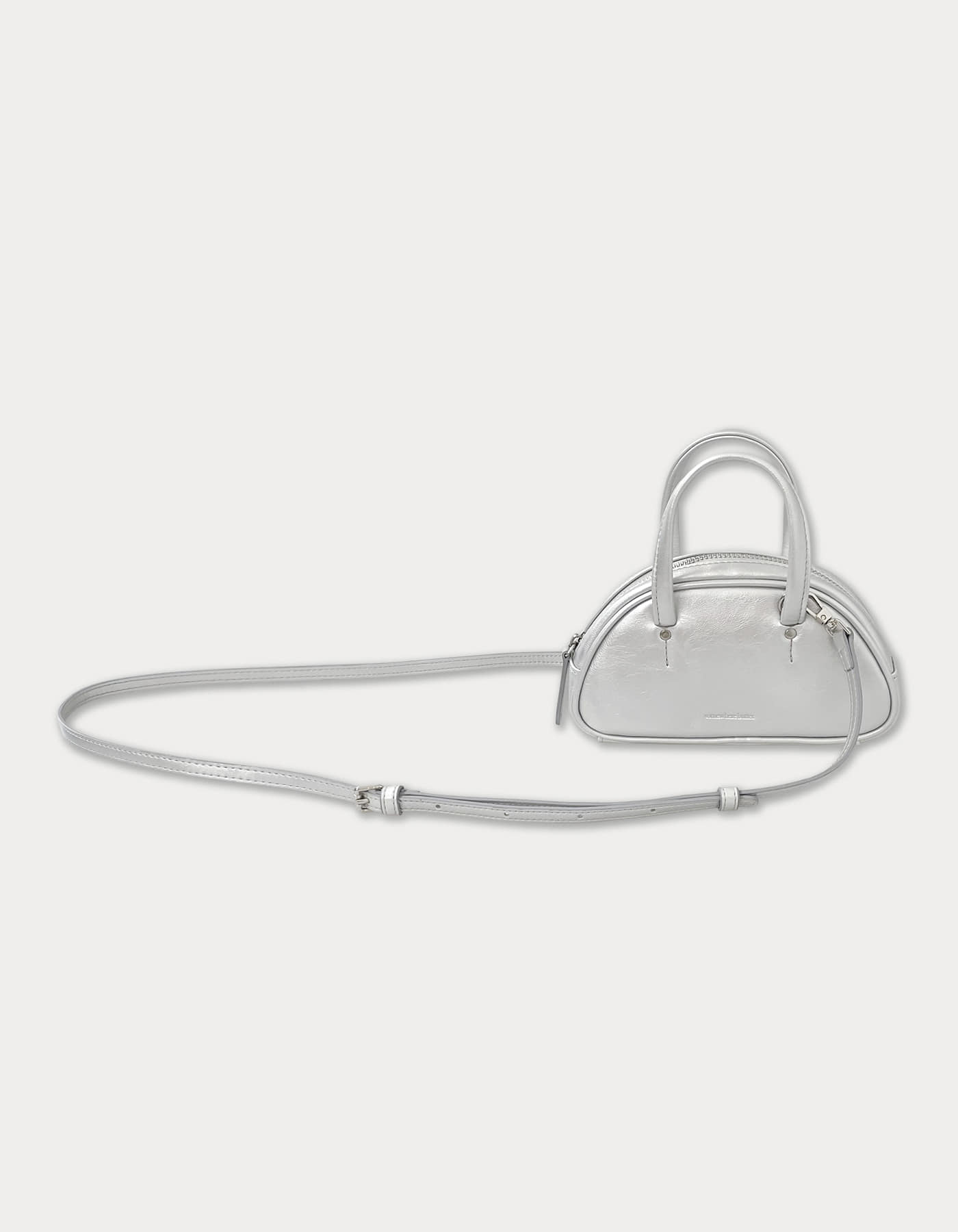 [release 10%] mini baguette bag - silver