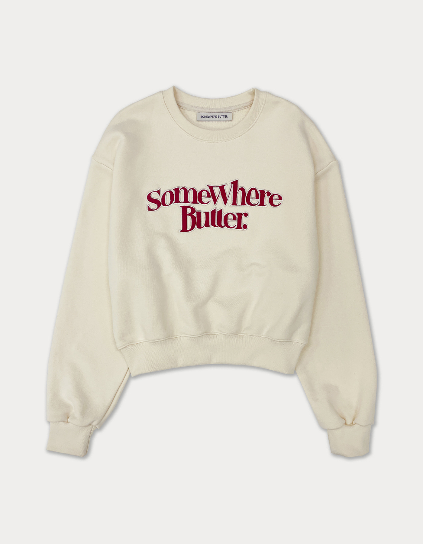 new wave logo sweatshirt - cream