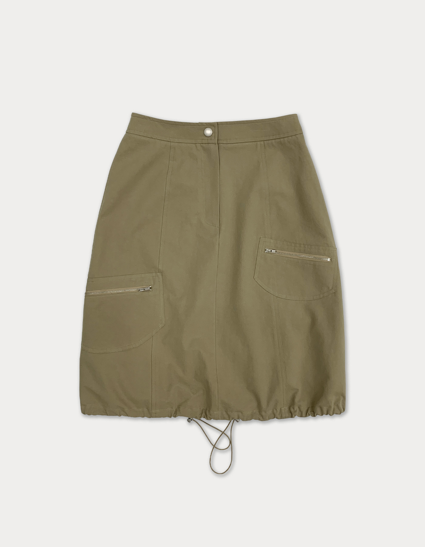string cargo skirt - beige