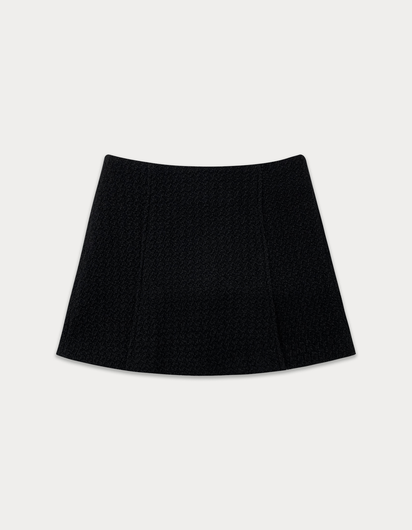 Bella tweed mini skirt - black