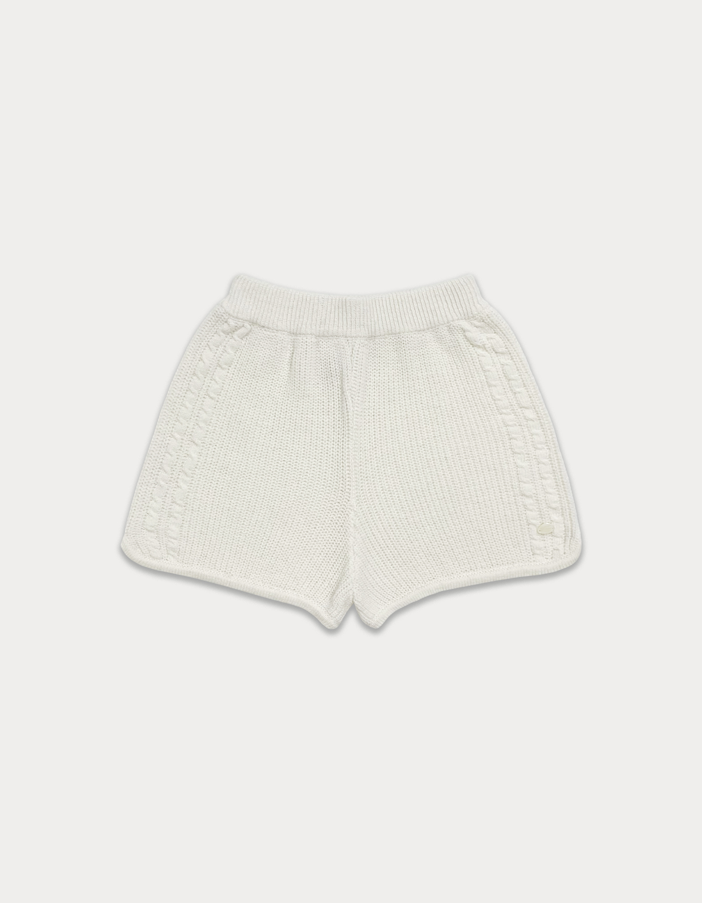 Double cable knit pants - ivory