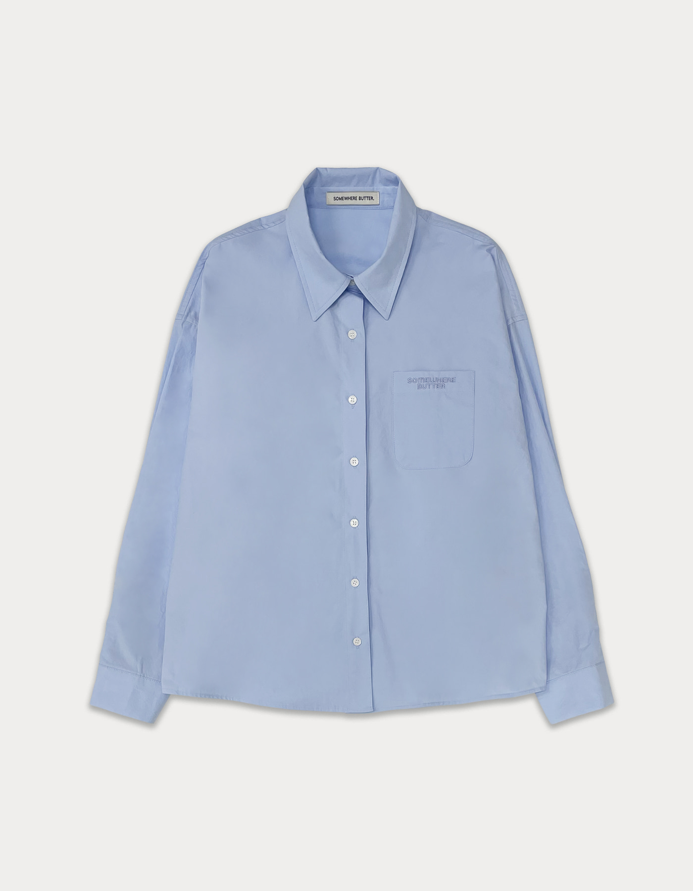 Classic cotton shirt - light blue