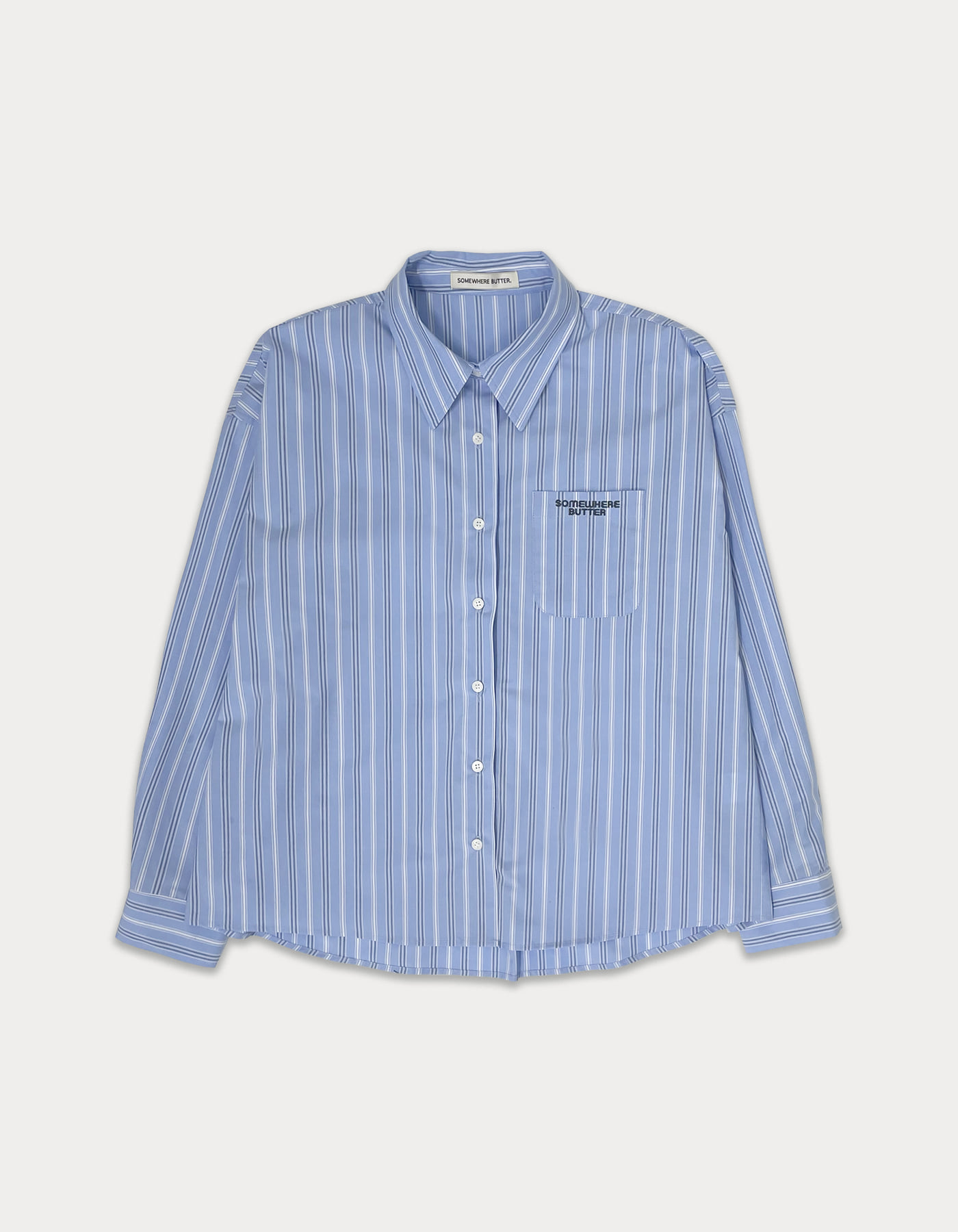 [7th Order 5.10 출고]  Classic stripe shirt - light blue
