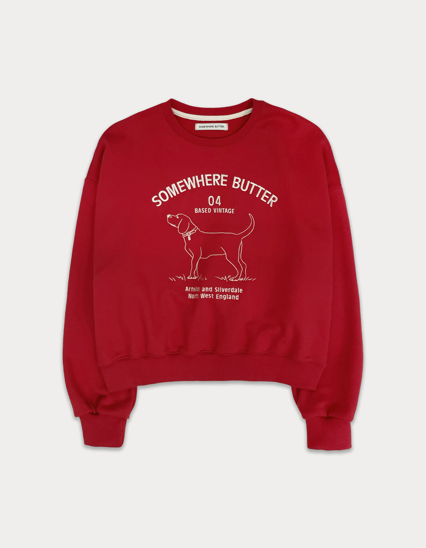 Love dog vintage sweatshirt - red