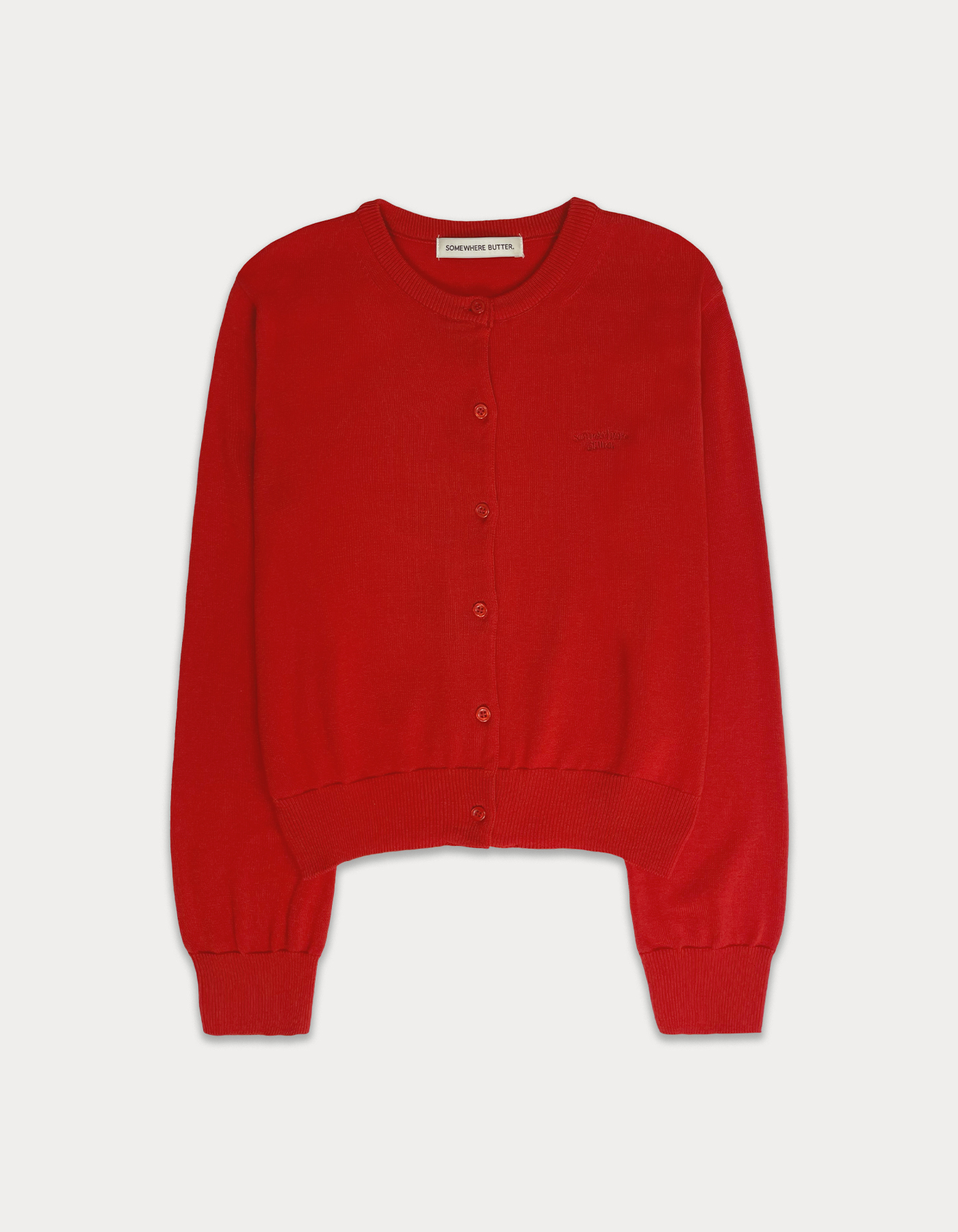 [Release 15%] essential clean cardigan - red