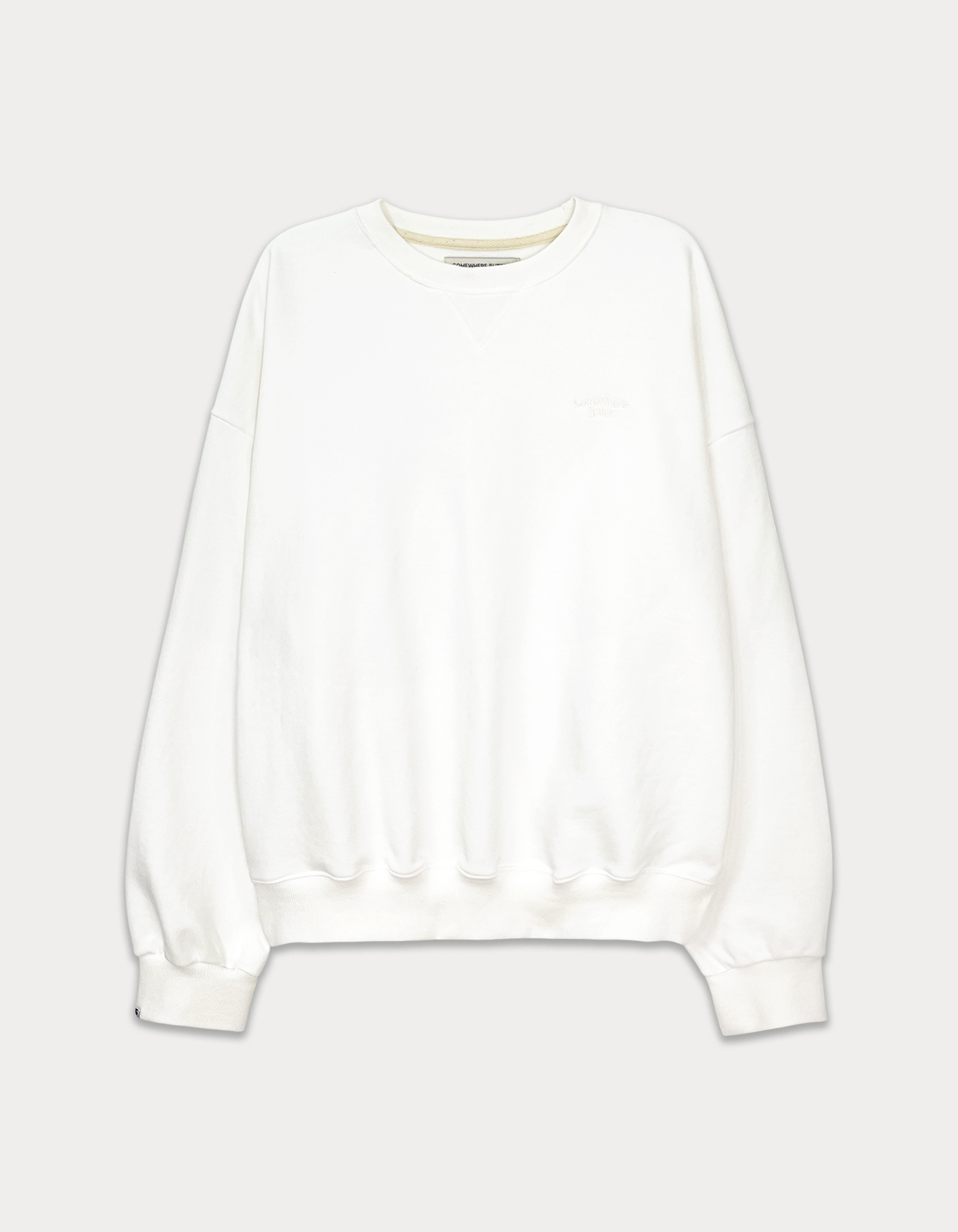 Essential over-fit sweatshirt - ivory
