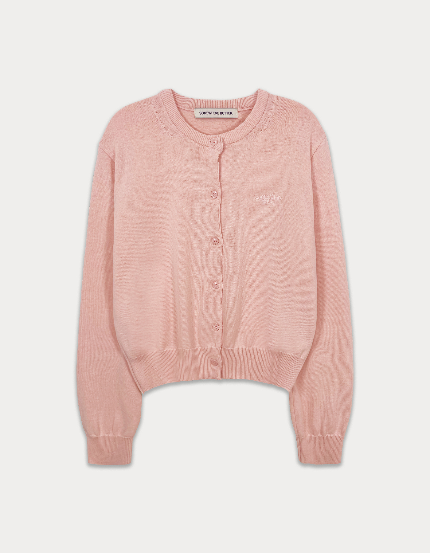 [Release 15%] essential clean cardigan - pink