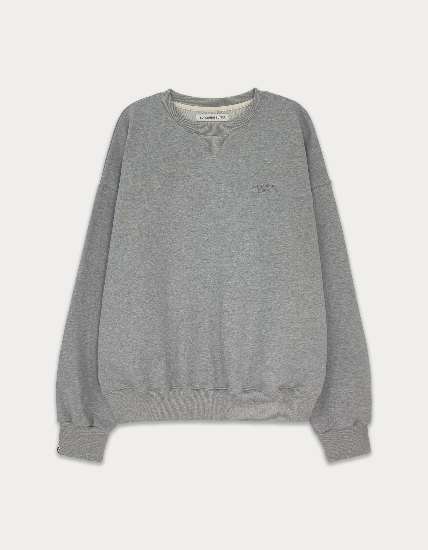 [Release 15%] essential over-fit sweatshirt - grey