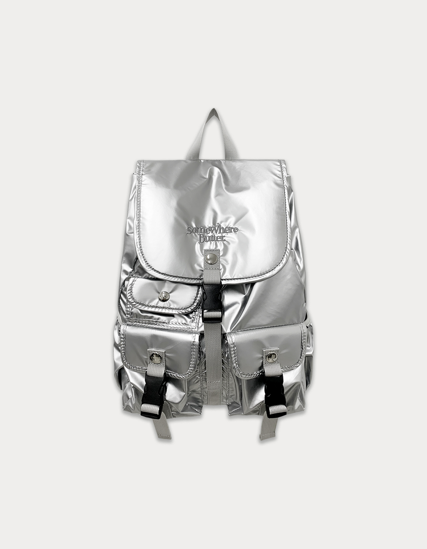 [Release 15% 4.22 출고] PP mini backpack - silver